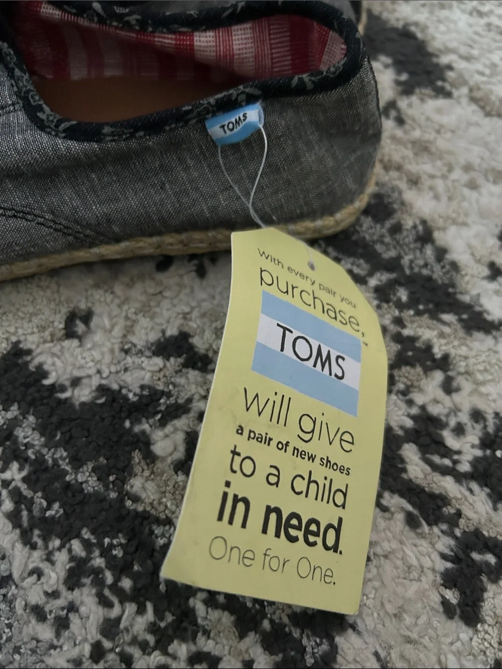Toms Gray Canvas Slip-On Espadrilles